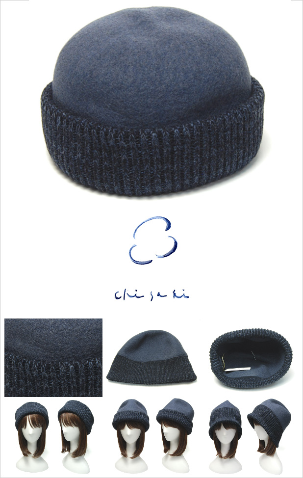 chisaki 帽子 ロールキャップ チサキ Haru size1 ニット帽