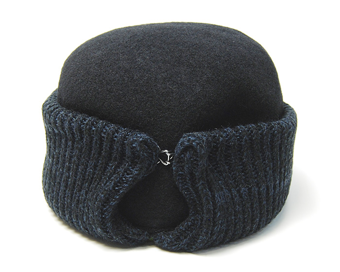 森　未使用品★ chisaki チサキウールキャップニット帽　帽子ビーニー chisaki(チサキ) ニットキャップ Nina ニット帽 レディース 秋冬 日本