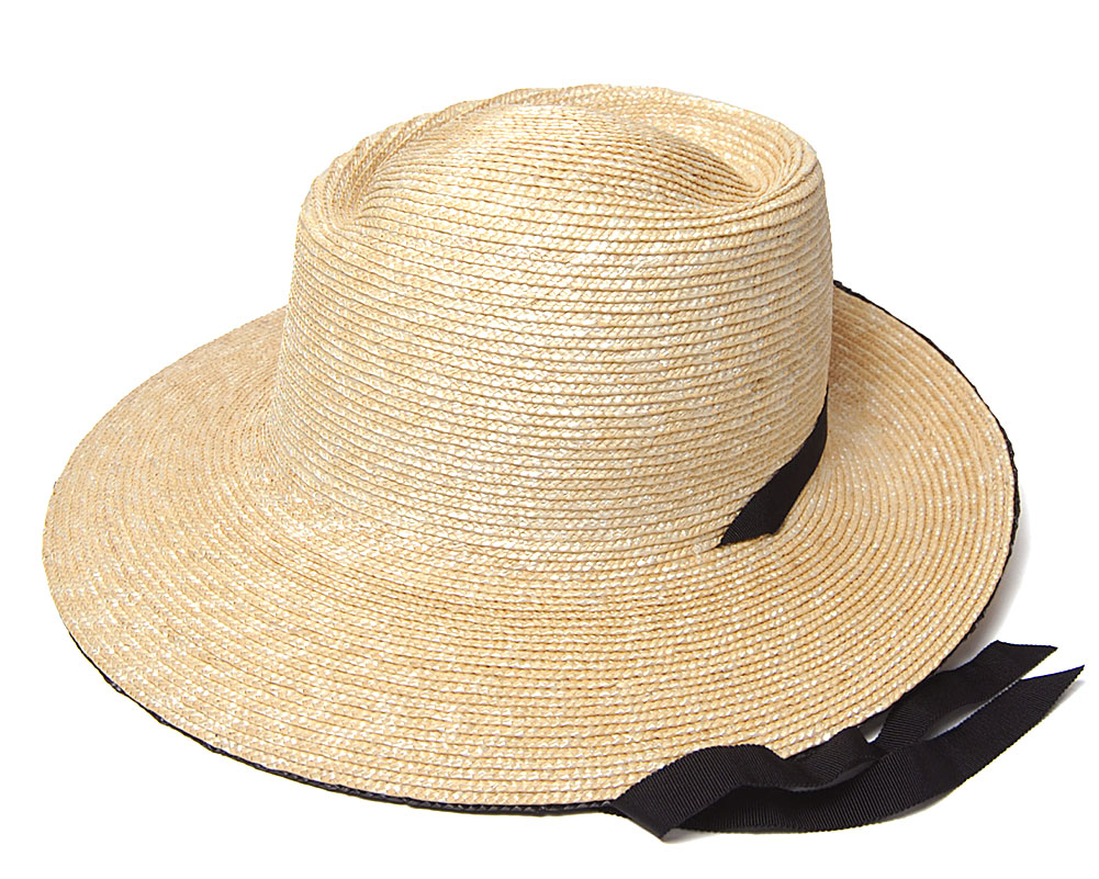 帽子 ストローハット chisaki チサキ Melluレディース つば広ハット 春夏 大きいサイズの帽子アリ