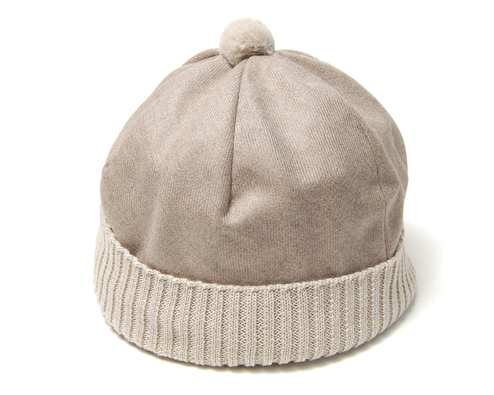 chisaki チサキ　ベージュ ニット帽子　新品 chisaki（チサキ） 帽子 ワッチキャップ Minim ニット帽 レディース