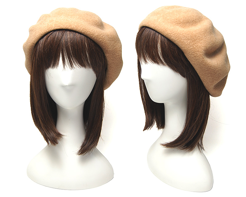 Valeur 帽子 ウールフエルトベレー chisaki チサキ Puka+Ribbon ベレー