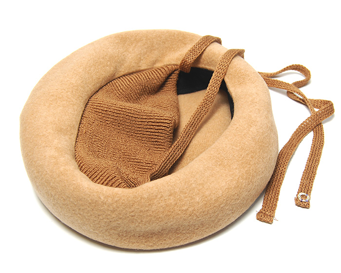 Valeur 帽子 ウールフエルトベレー chisaki チサキ Puka+Ribbon ベレー