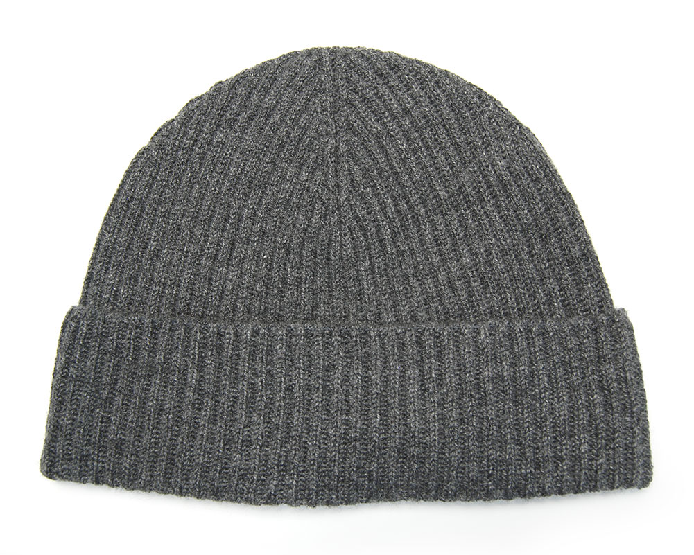Johnstons of Elgin 帽子 カシミアリブニットキャップ