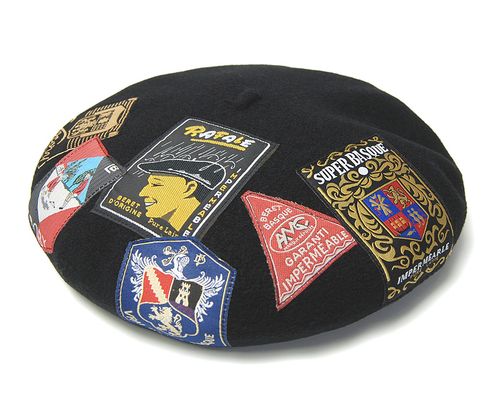 LAULHERE エリダン ブラック ウール ベレー帽 ロレール】エリダン/ブラック ウール/ベレー メンズ レディース/ERIDAN