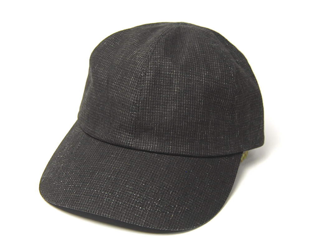 美品 2回ほど着用 Nine Tailor Teasel Cap N-405 Nine Tailor × kuros'別注品】コットンリネンキャップ 黒 日本製