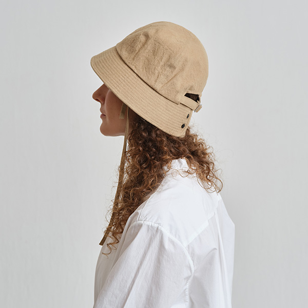 Nine Tailor ナインテイラー　リネンハット　ナチュラル NINE TAILOR(ナインテイラー) リネンハット Canna Hat あご紐