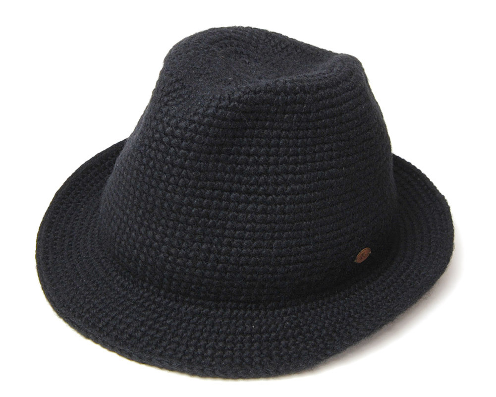 帽子 NOL ノル 細編みウール中折れ帽 Island Hat ハット メンズ 秋冬