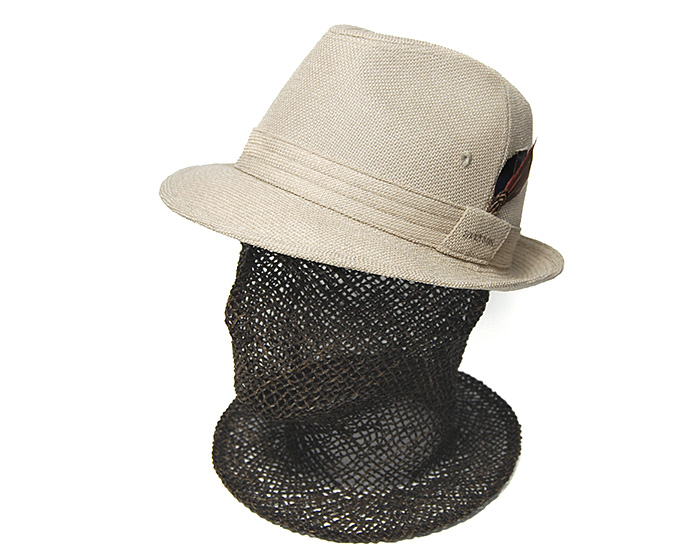 大きなサイズ！　STETSON ステットソン　中折れメッシュハット　LL STETSON STETSON(ステットソン) リネトロンミックス中折れ帽