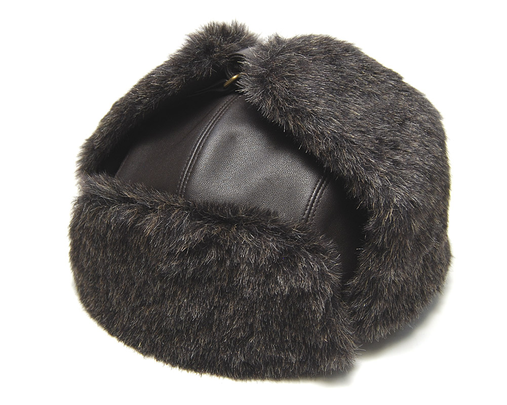 STETSON（ステットソン） 帽子 ファー付きレザー飛行帽 メンズ ユニ
