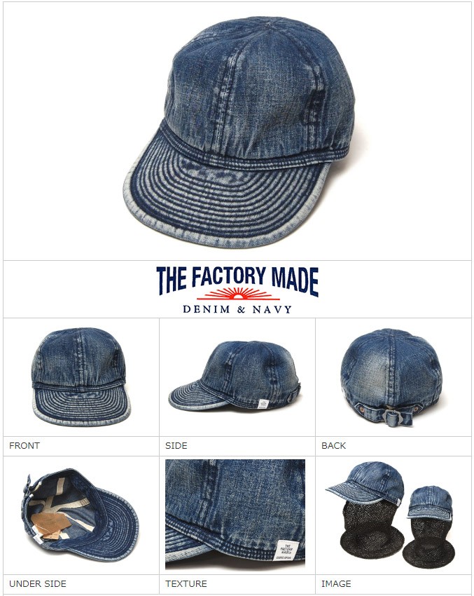 THE FACTORY MADE 帽子 ザファクトリーメイド ビンテージデニム