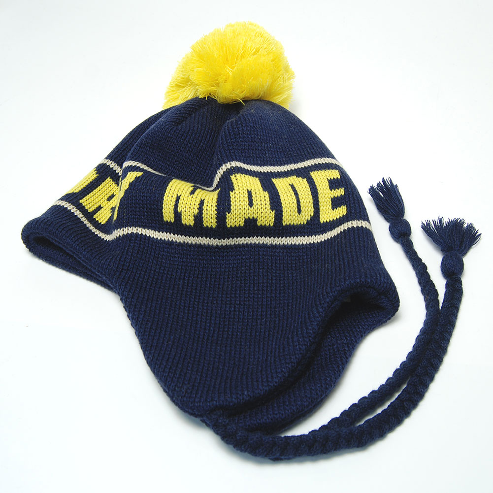 帽子 ポンポン付きニットキャップ THE FACTORY MADE ザファクトリーメイド  Ponpon Guide Knit FM845 ニット帽 秋冬 メンズ ユニセックス｜kawabuchihats｜03