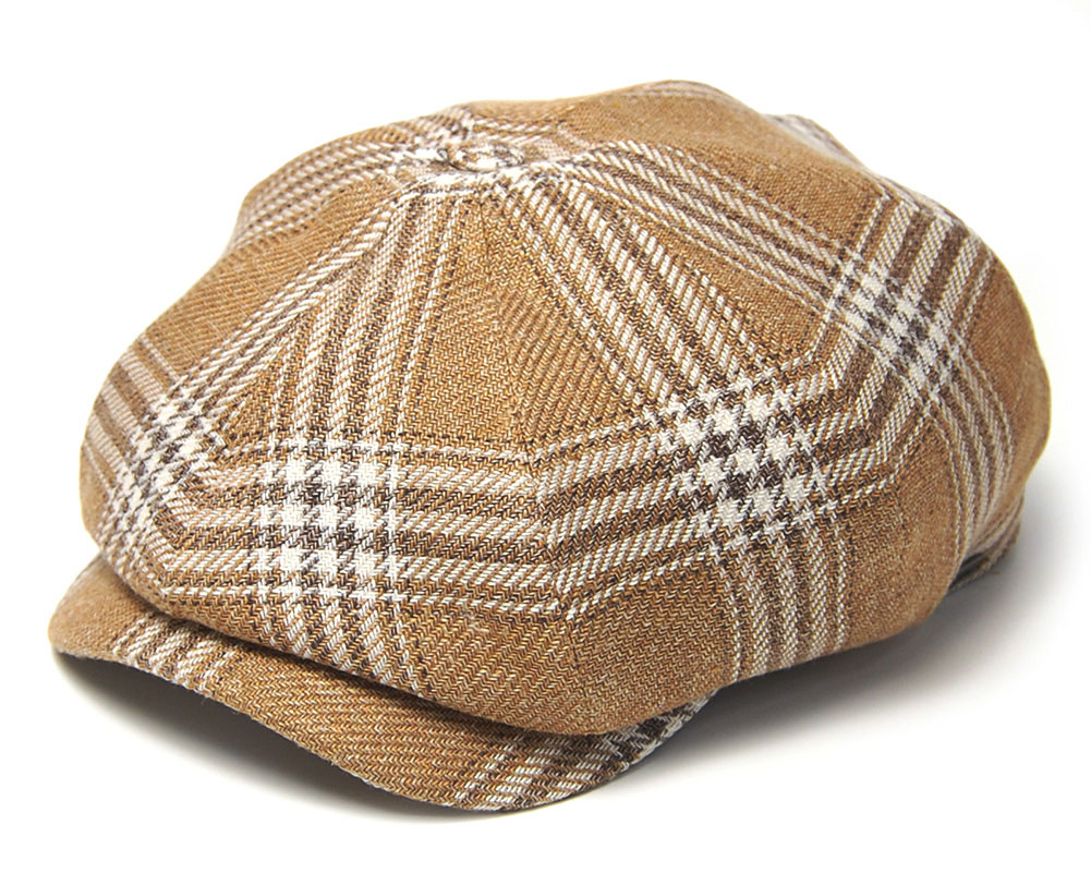 チェック8枚はぎハンチング WIGENS ヴィーゲン Newsboy Classic Cap