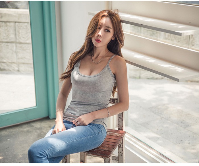 キャミソール レディース トップス タイト ノースリーブ タンクトップ