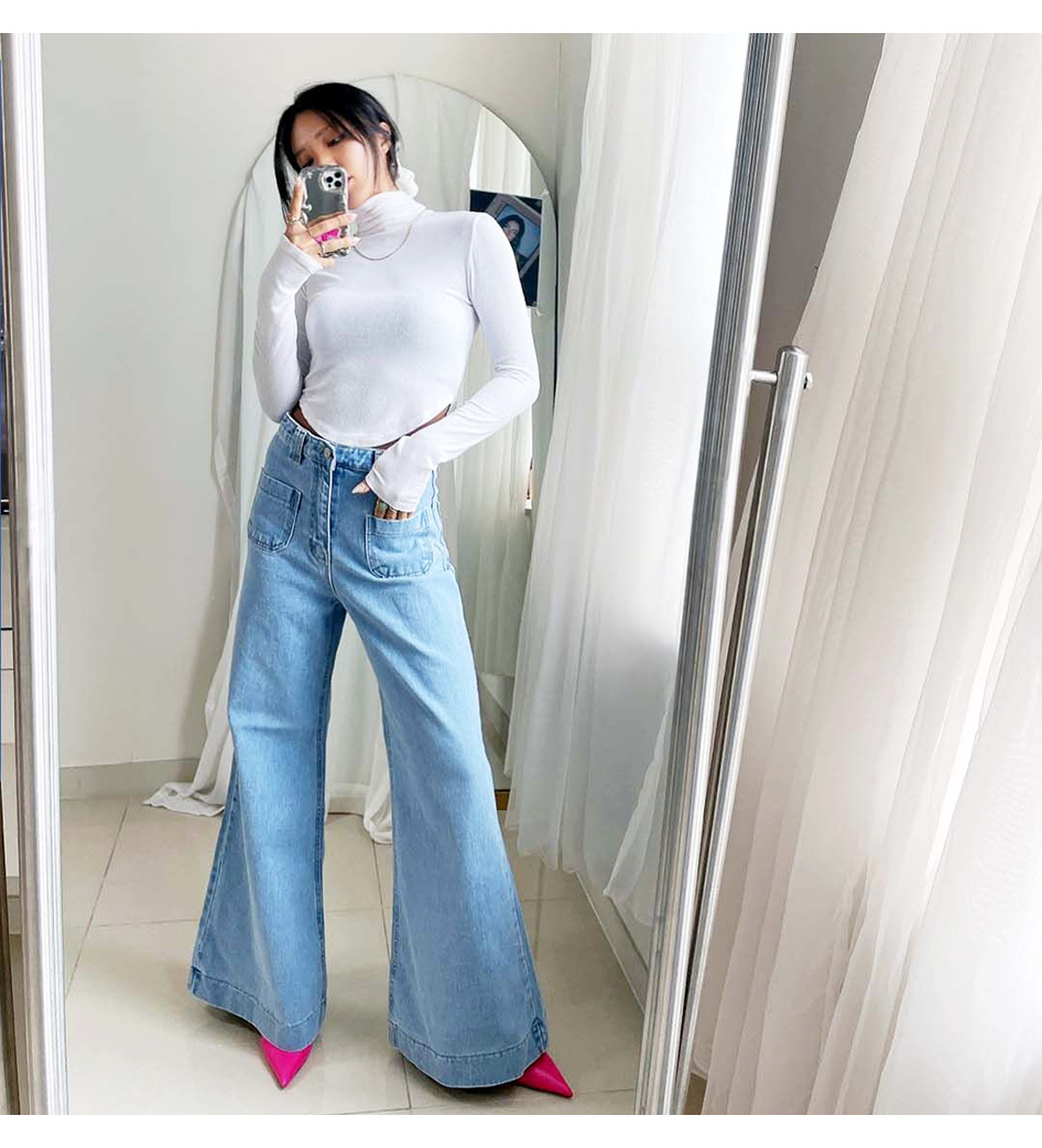 パンツ レディース ボトムス ブーツカット デニム ワイドパンツ パンツ レディース ボトムス ブーツカット デニム ワイドパンツ
