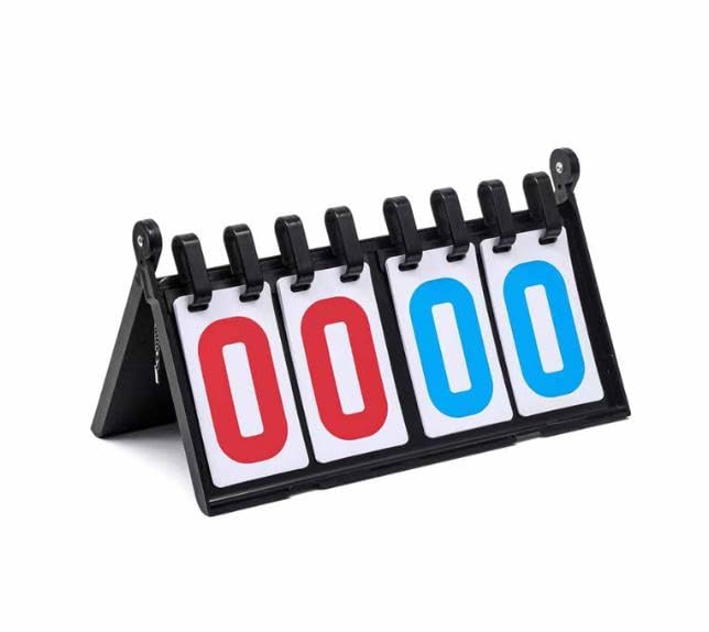 スコアボード 4桁 得点板 得点ボード 折り畳み可 防水加工 携帯便利