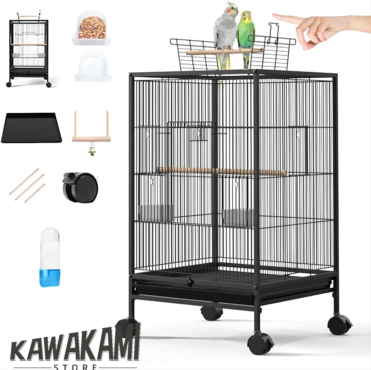 未使用　新品　鳥ケージ　大型　鳥ガゴ Xpossible?鳥かご 鳥ケージ 大型 豪華セット 高級透明アクリ