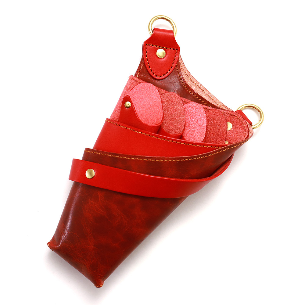 シザーケース 本革 4丁 グレープ シザーケース 本革 4丁 グレープ