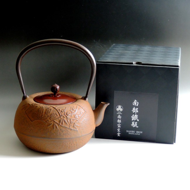 南部鉄瓶 南部鉄器 「姥口松竹梅錆色」 限定数再入荷鉄分補給 本場岩手