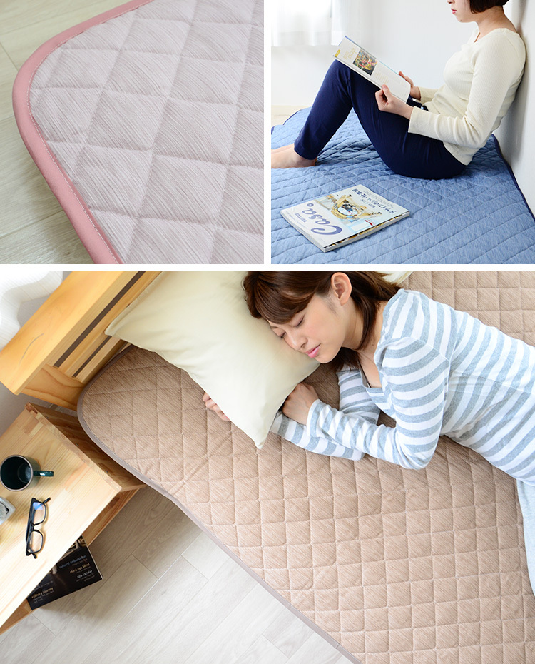 敷きパッド シングルサイズ 高島ちぢみ 綿100% 日本製 ベッドパッド 