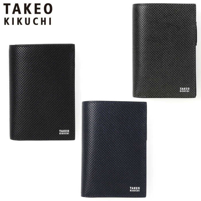 TAKEO KIKUCHI タケオキクチ バース 二つ折り財布 カード段10 706625 ikt02