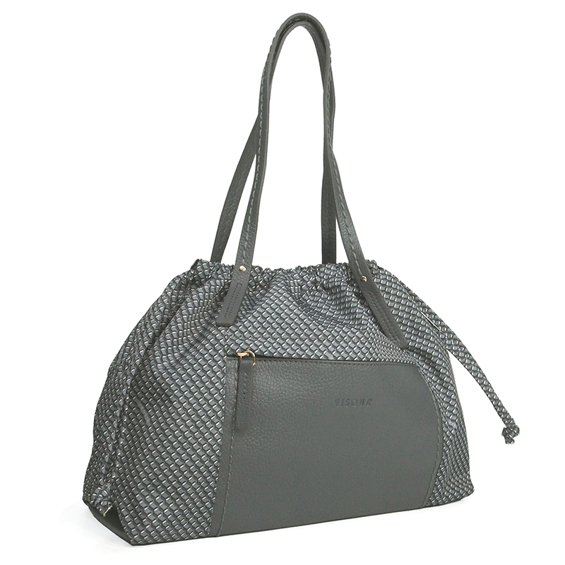 プリニオ ヴィソナ イタリア製 MADE IN ITALY ナイロン 牛革 トートバッグ ビジネスバッグ ハンドバッグ 肩掛け 巾着型 A4対応 超軽量 No.22274 |  | 02