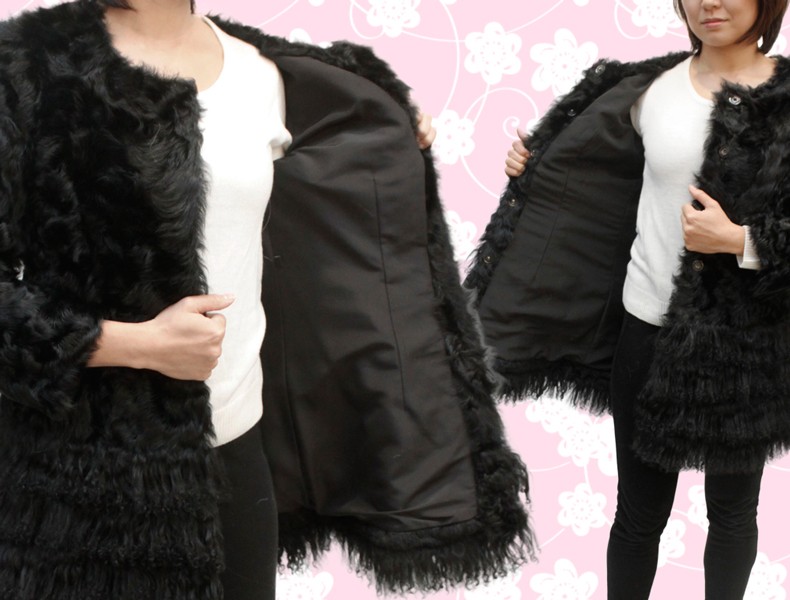 最高級　チベット　ラム　毛皮　カーデガン　ジャンバー　未使用近い　美品　きれい 毛皮コート レディース ファーコート カルガンラム チベットラム 本革