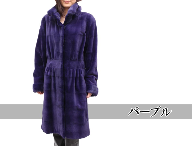 毛皮コート レディース ファーコート ウィーゼル＆ミンク2721 : 本革