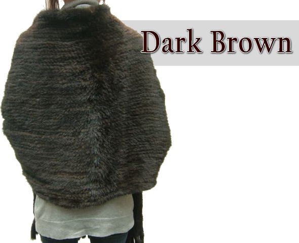 レディース 毛皮ストール ファーストール ミンクヤーンストール