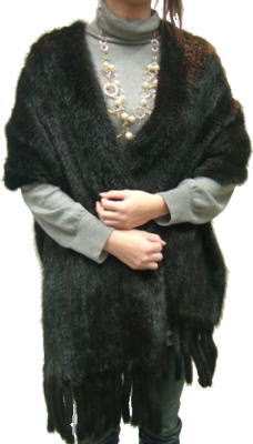 レディース 毛皮ストール ファーストール ミンクヤーンストール 高級