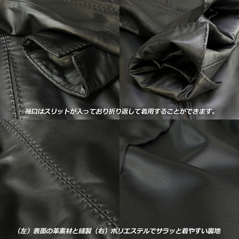 CLANE ラムレザー ノーカラージャケット　M相当　ゆったり　美品 ラム革 ノーカラージャケット レザージャケット レディース 本革