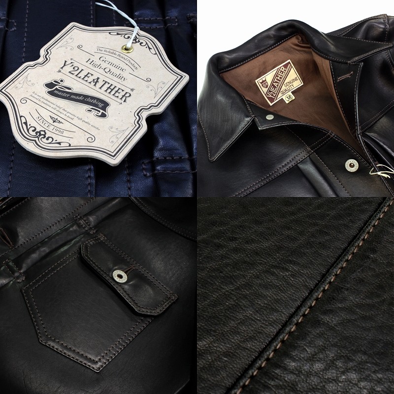 Y'2 LEATHER EB-140 馬革 革ジャン メンズ ホースハイド レザー