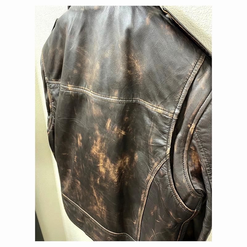 テ*ル様 革ジャン メンズ ラムレザー やわらかい ダブルライダース ブラウン フリーダムレザー 革ジャン メンズ ラムレザー 本革 2Bテーラード