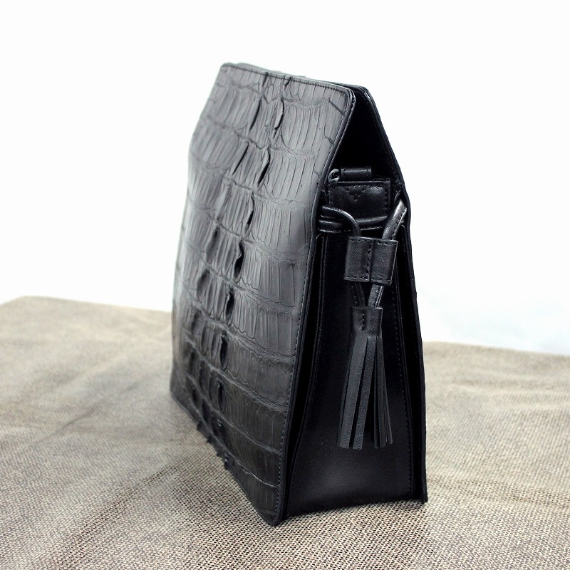 本革バッグ メンズ レザーバッグ クロコダイル エキゾチック
