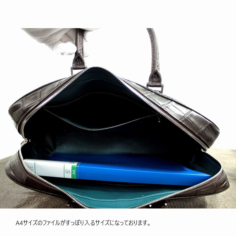 最高級クロコダイルポロサス 本革バッグ メンズ ブリーフケース o-5676