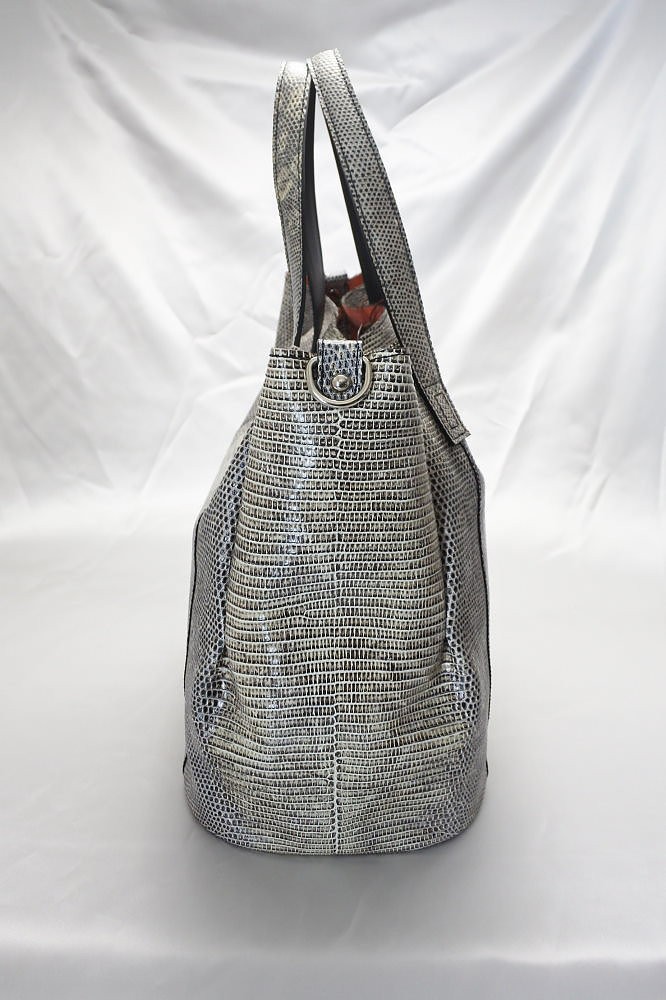 レディース イタリアンリザード バッグ バッグインバッグ 2way