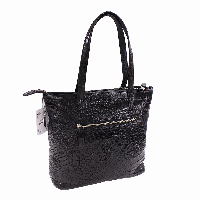 本革 マット クロコダイル トートバッグ ビジネスバッグ メンズ
