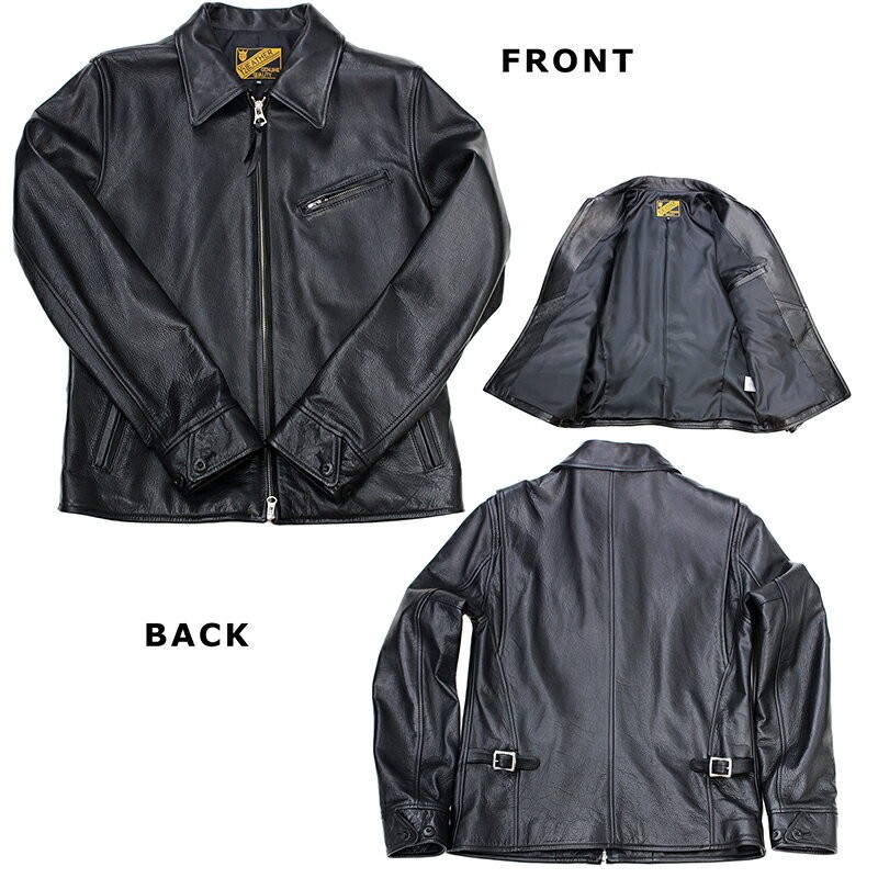 Y2LEATHER 日本製 牛革 革ジャン トラッカージャケット S/M/L/LL