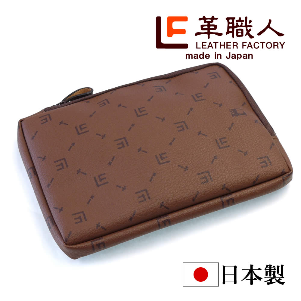 モバイルアクセサリーポーチ メンズ レディース 日本製 ファスナー ケーブル収納 バッテリー収納 革職人 Signature シグネチャー |  | 02