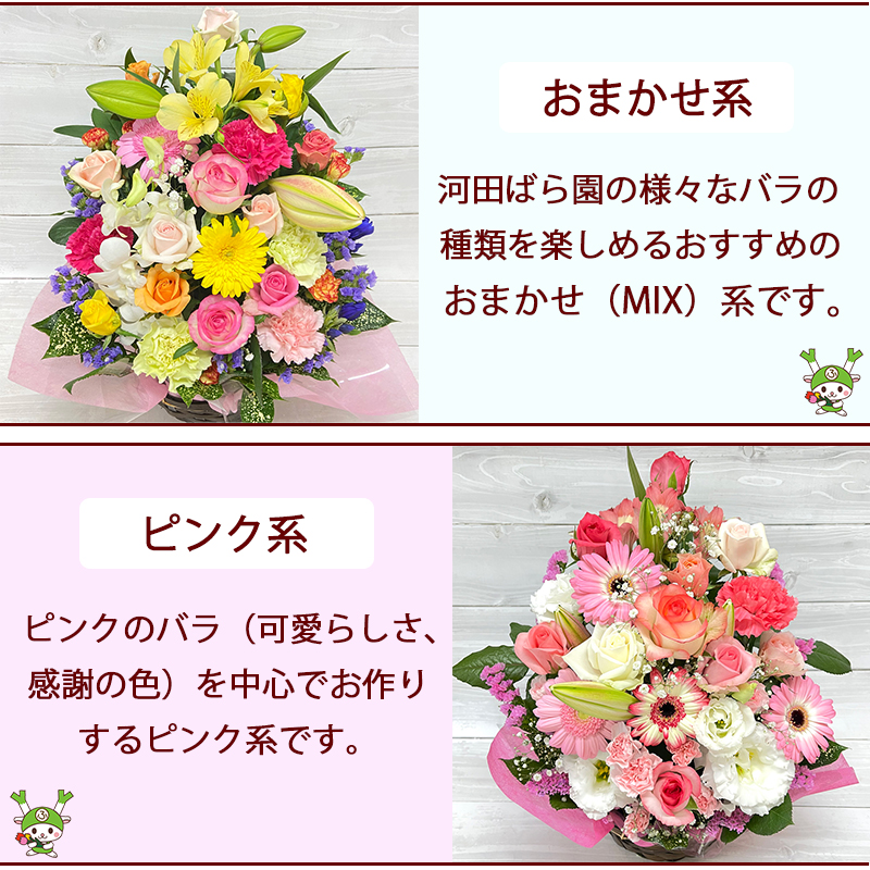河田ばら園おまかせピンク系
