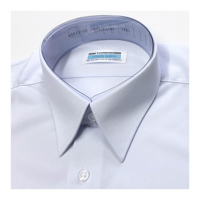 トンボ学生服 形態安定 抗菌防臭 長袖カッターシャツ (150cmB〜190cmB)  (取寄せ)