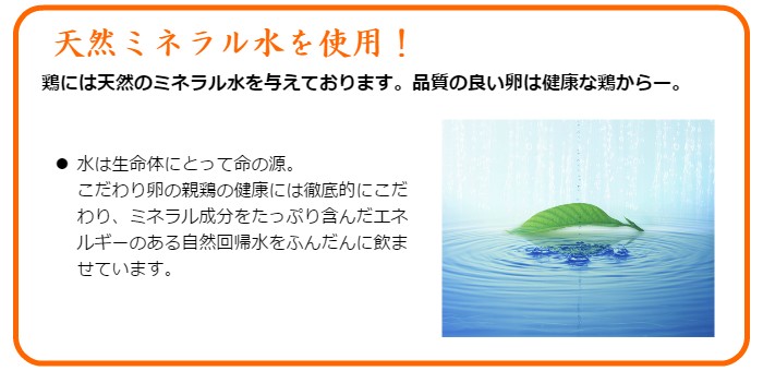天然ミネラル水使用