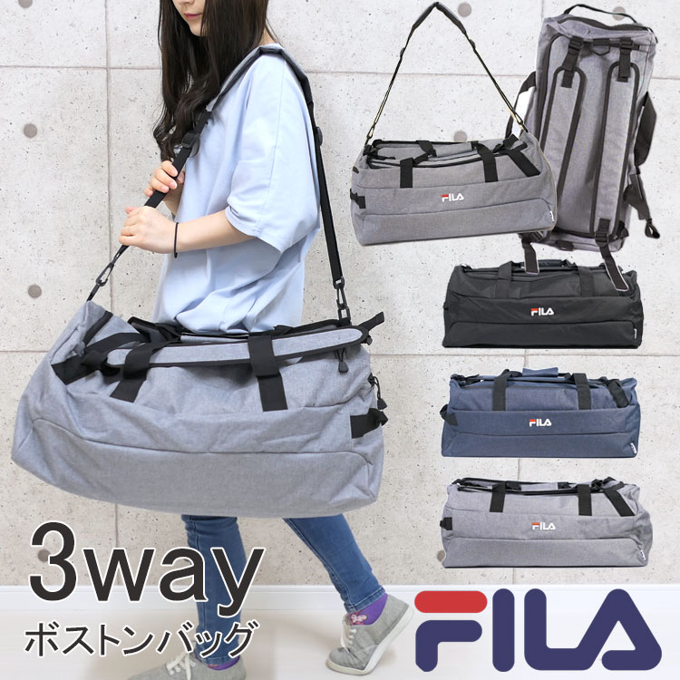 ボストンバッグ レディース メンズ 大容量 ブランド FILA ダッフル