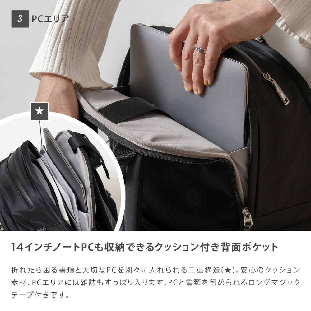 新品）Y-STYLE 魔法の収納 バックパック【ピンクベージュ】 Y-STYLE 魔法の収納 バックパック 【ブラック／ピンクベージュ／グレー