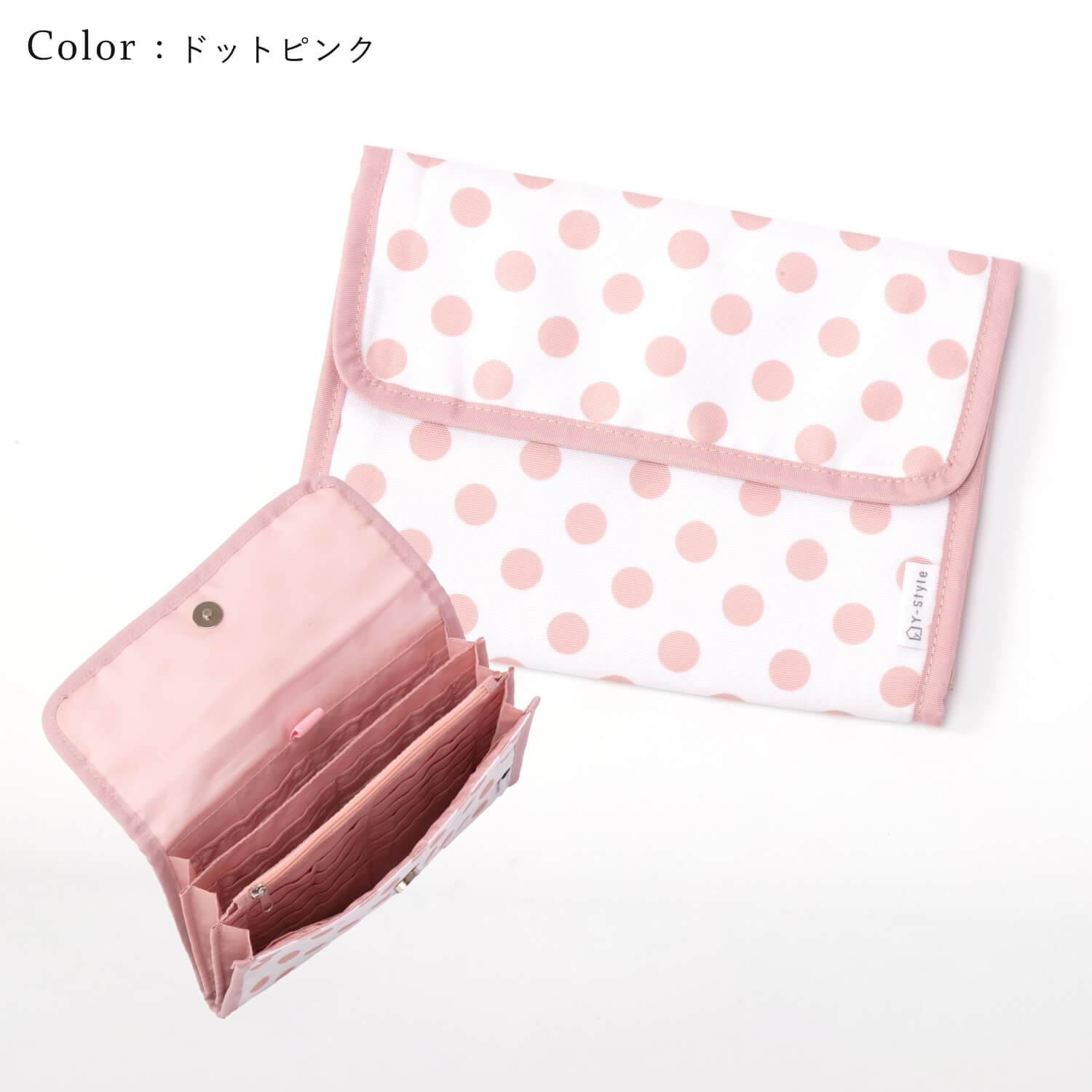 rady 大理石柄　マルチケース　ピンク YーStyle ママの欲しいがつまった 母子手帳ケース マルチケース ドット