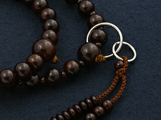 数珠 男性用 浄土宗 紫檀 本式数珠 念珠袋付き ＳＭ-003