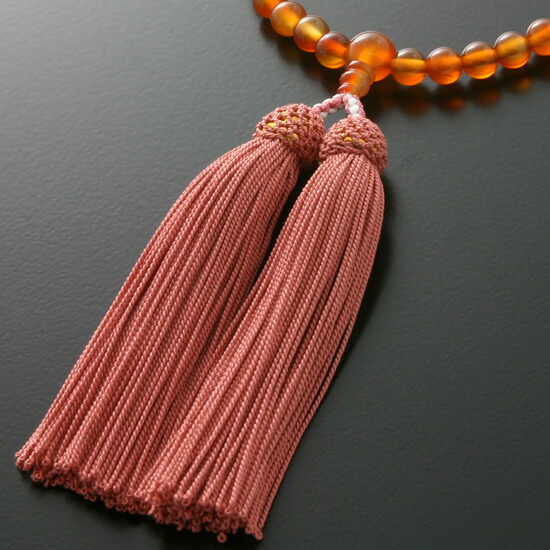 数珠 女性用 グラデーション 瑪瑙 めのう 念珠袋付き Ｗ-064｜kb-hayashi｜02