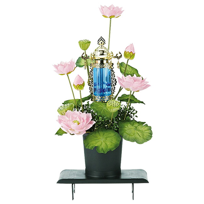 京仏壇はやし 盆提灯 お盆提灯 霊前灯 水光蓮 バブル灯 ピンク（1個