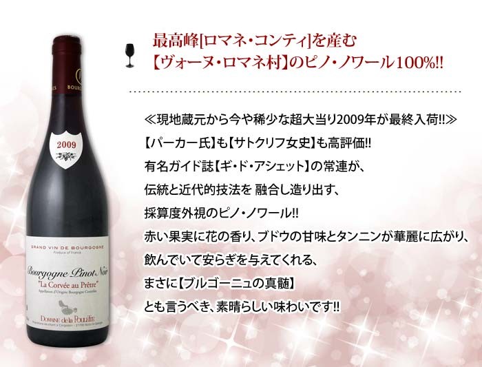 2009 ブルゴーニュ銘醸村飲み比べ2本 ワインセット 5本全て