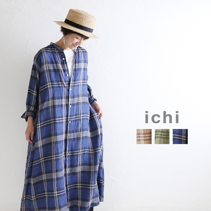 最新 Ichi サイズ表記f カシュクール 綿100 ワンピース チェック柄 ロングワンピース Www Lasco Com Ph