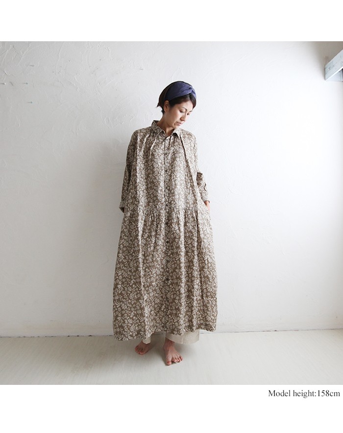 Ichi Antiquite S イチアンティークス リネン花柄ワンピース 麻 秋 冬 ゆったり 日本製 ナチュラル 服 Pumila プミラ レディースファッション Ichiantiquites 8 1 Pumila 通販 Yahoo ショッピング